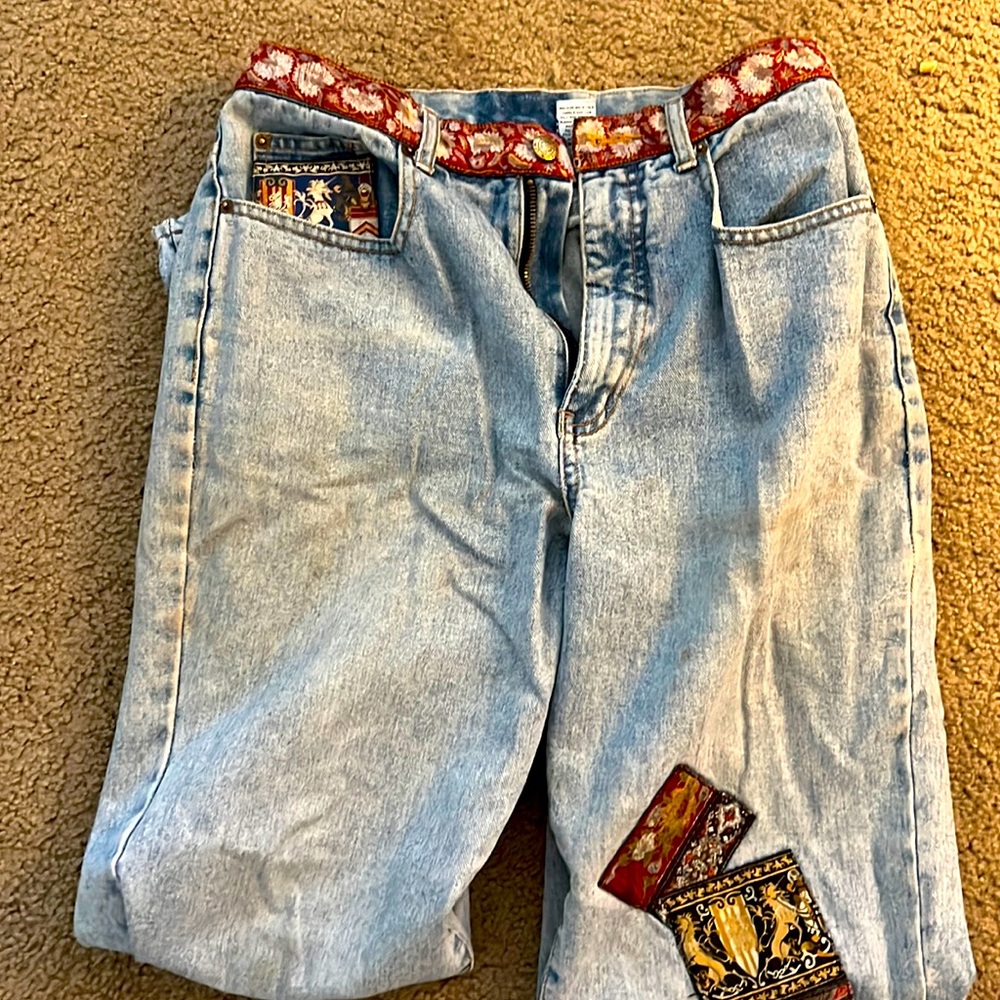 Vintage Patched Jeans